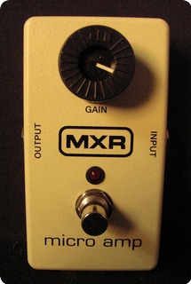 Dunlop Mxr M 133 Micro Amp Pedal (#1410) Off White With Black Dial
