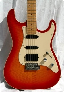 Schecter Usa Super Strat 1983 Sunburst Flame Top
