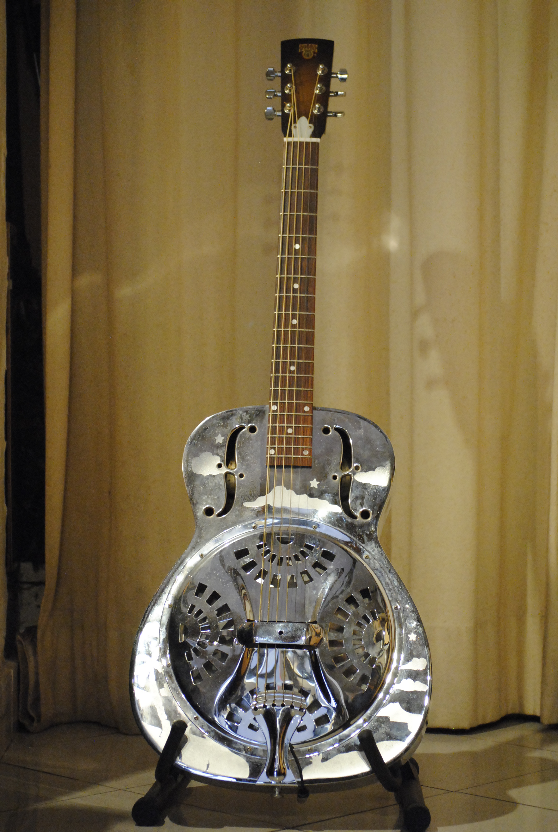 Dobro H 33 1994 Chrome Steel Guitar For Sale Rome Vintage ...