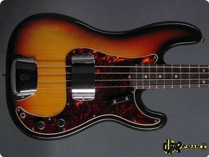 Fender Precision P Bass 1972 3 Tone Sunburst