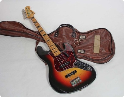 Greco Jazz Bass 1975 Sunburst Finish Bass For Sale Rickguitars