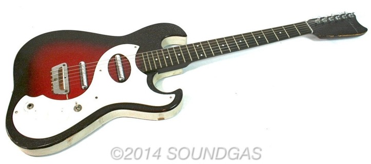 Silvertone/danelectro 1457 Amp In Case Guitar 1963