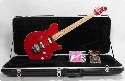 Musicman Axis EX 1997 Translucent Red Guitar For Sale