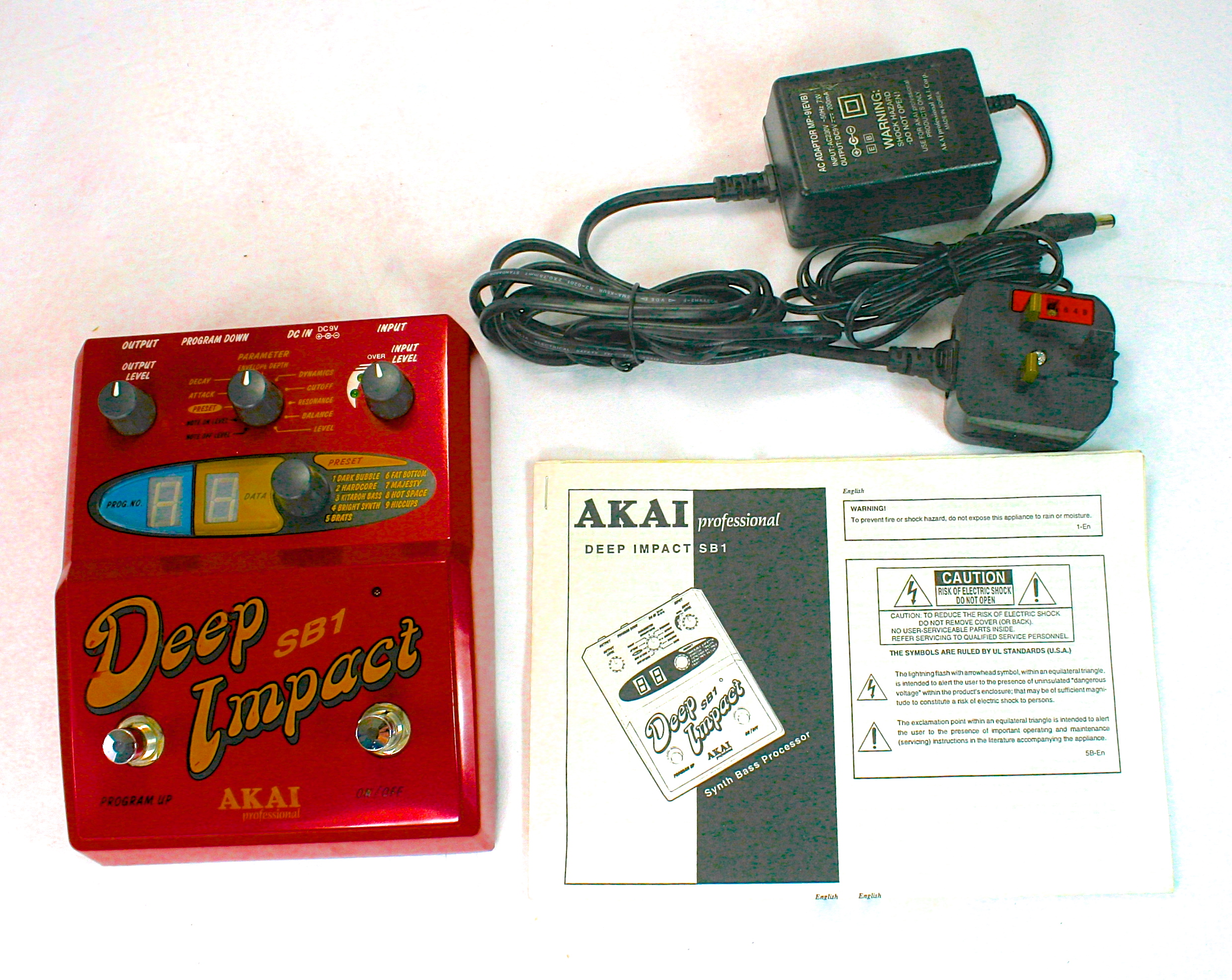 Akai Deep Impact SB1 Bass Synthesizer 1990's Effect For Sale Soundgas Ltd