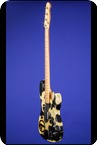 Fender Tracii Guns Cowhide Precision Bass 1504 1994 Cream With Custom Cowhide Design In Black