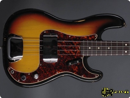 Fender Precision P Bass 1969 3 Tone Sunburst