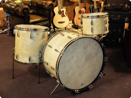 Slingerland Usa Radio King 1950 White Marine Pearl