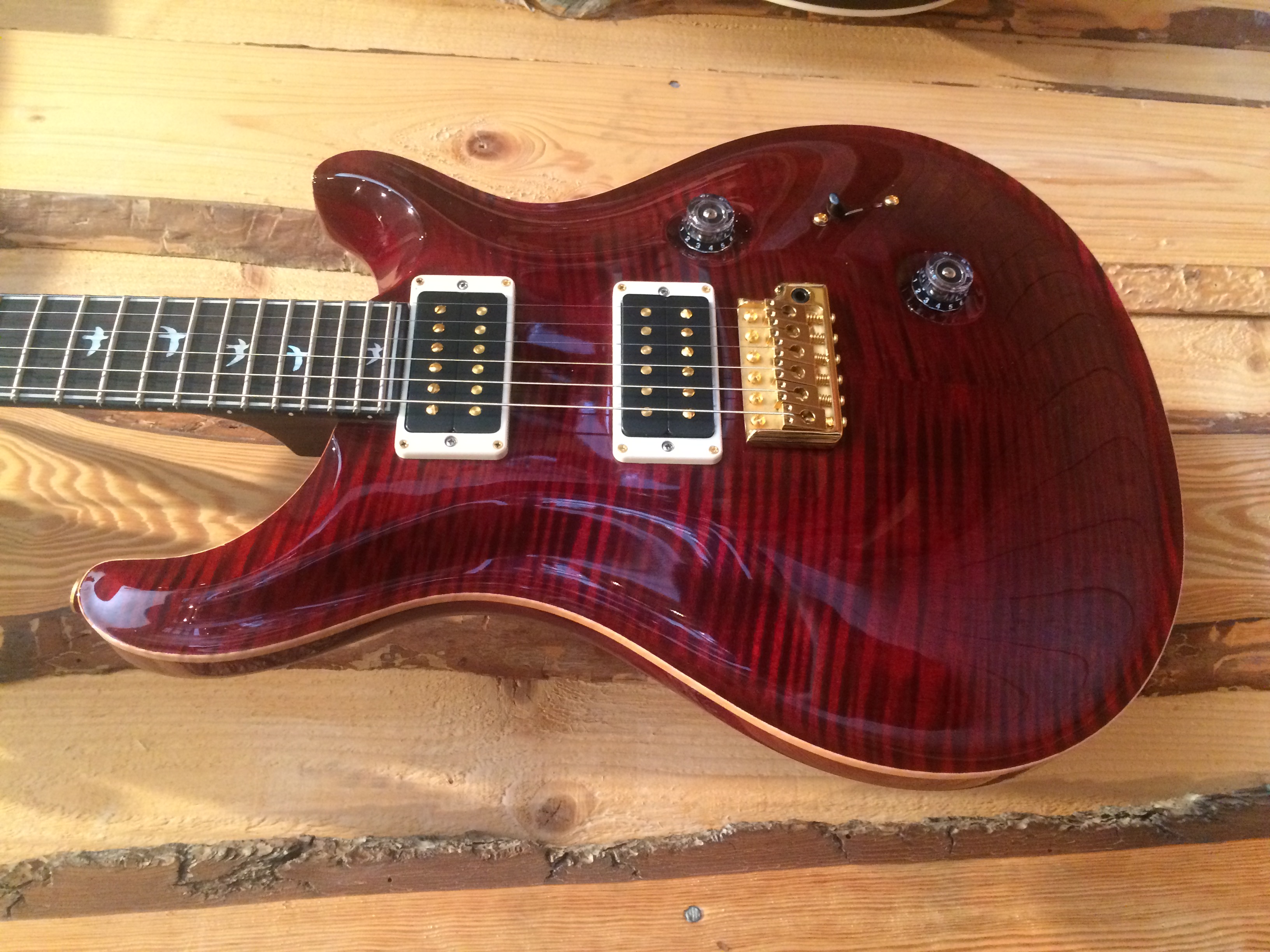 Prs Paul Reed Smith Custom 24 30th Anniversary 2015 Black Cherry Guitar For Sale Musik Utan Gränser