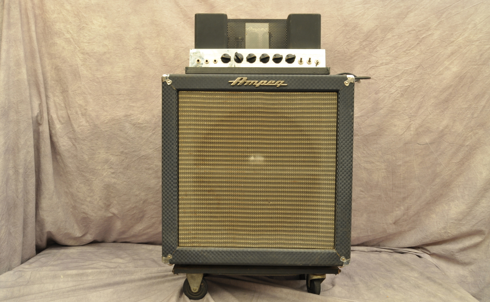 Ampeg B15n 1963 Blue Checked Tolex Amp For Sale Andy Baxter Bass