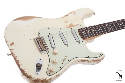 Fender '64 Heavy Relic Stratocaster W/ Lipsticks 2008 Olympic White