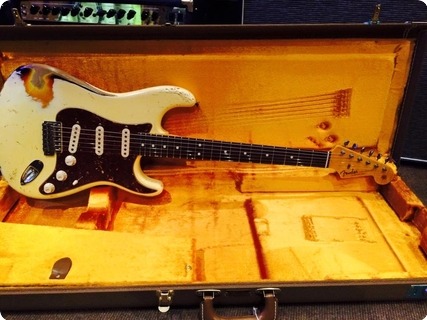 Fender Custom Shop 60s Strat 2011 Olympic White Over Sunburst