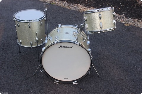 Slingerland Usa Vintage  1964 Silver Sparkle