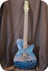 Godin Midi LGX 3-Voice 1998-Trans Blue Flamed Top