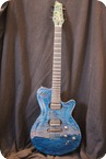 Godin Midi LGX 3 Voice 1998 Trans Blue Flamed Top