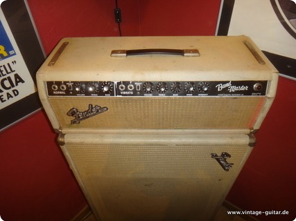 Fender Bandmaster + 15'' Showman Cabinet 1964 White Tolex