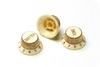 Montreux RETROVIBE SERIES - 62 SC Relic Knob Set - #246 - Fits To Strat® 2015-Aged White