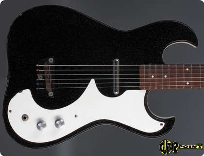 Silvertone / Danelectro 1448 Guitar + Amp Set 1962 Black Sparkle