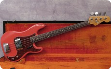 Fender Precision 1966 Fiesta Red Refinish