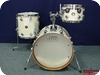 Dw Jazz Series Finish Ply Shellset  2015-Ultra White Marine Pearl