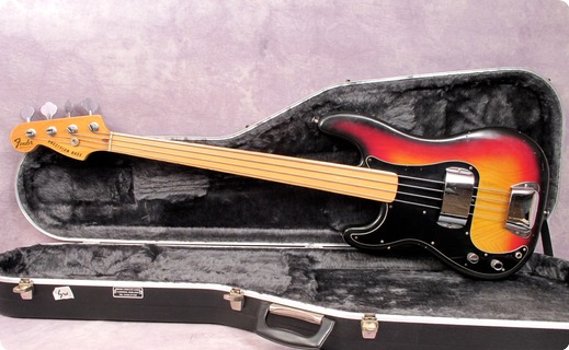 Fender Precision Left Handed  1977 Sunburst