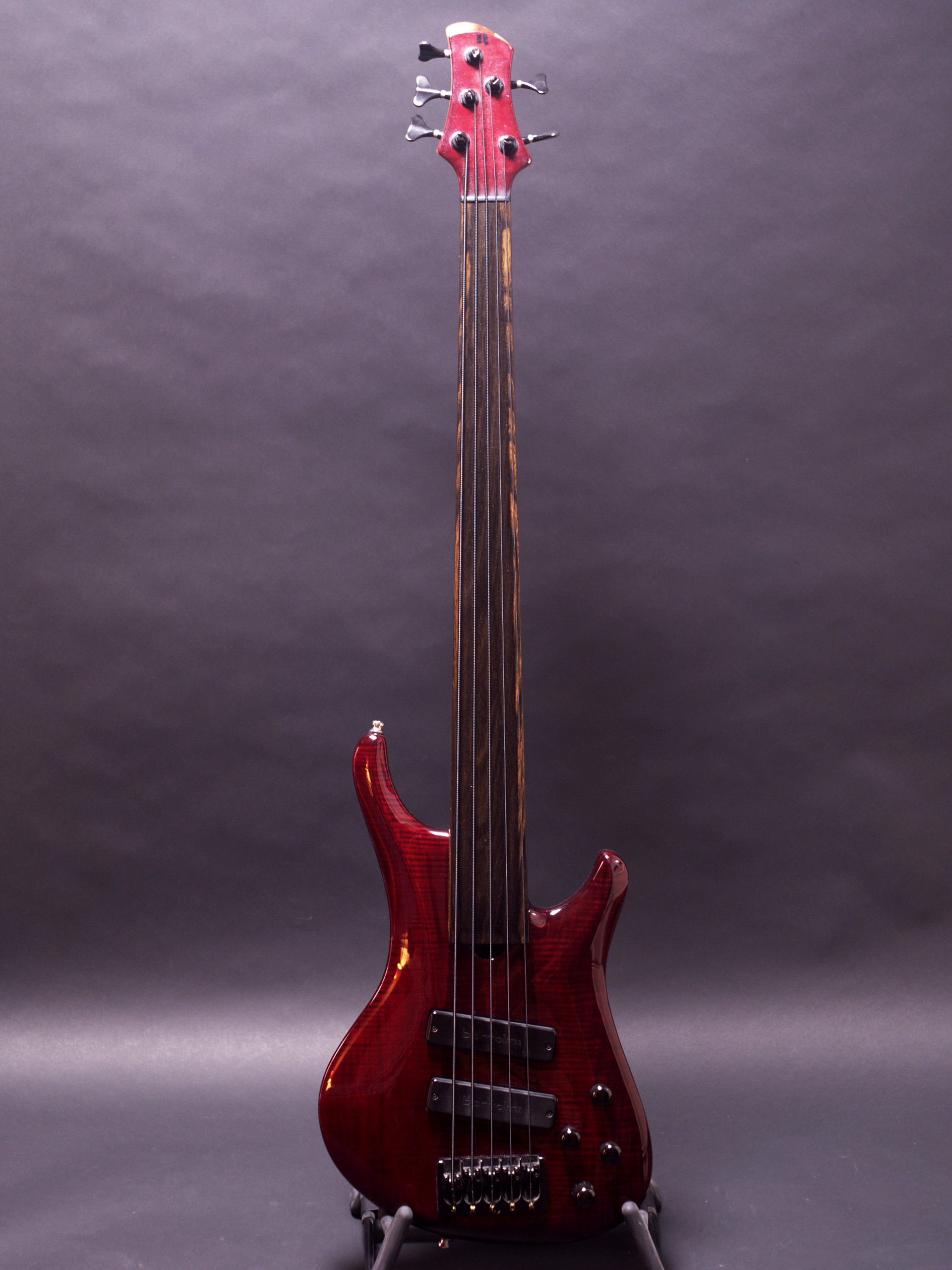 Roscoe Basses LG 3005 2004 Flammed Dark Red Bass For Sale Musical Trades