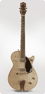 Gretsch Silver Jet 1960 Silver Sparkle Top, Natural Back And Sides 