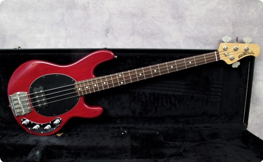 Music Man Stingray 1995 Trans Red Bass For Sale Andy Baxter Bass