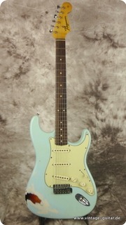Kloppmann Electrics Strat Copy 2008 Sonic Blue Over Sunburst