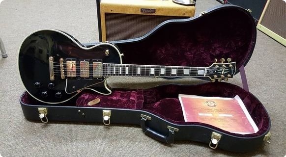 Gibson Custom Shop 3 Pickup Black Beauty Lpc 2002 Ebony