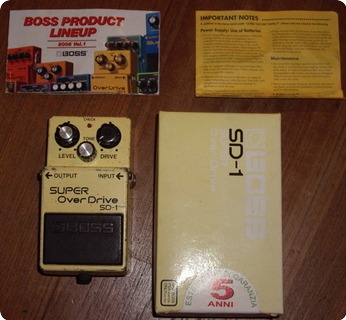 Boss Sd 1 Super Over Drive 1980 Yellow