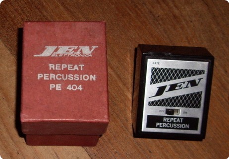 Jen Repeat Percussion Pe 404  1967 Black Metal Box