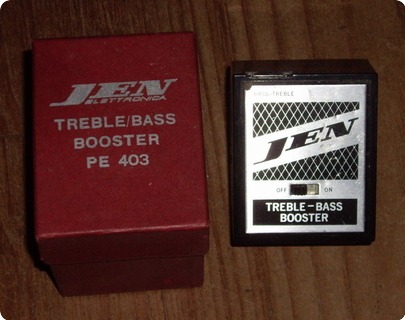 Jen Treble/bass Booster Pe403 1967 Black Metal Box