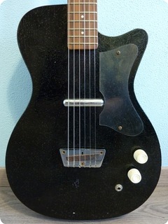 Danelectro U1 1956 Black Sparkle Guitar For Sale Hender Amps