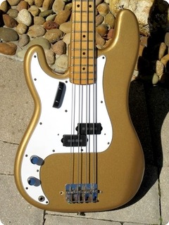 Fender Precision Bass 'lefty 1968 Firemist Gold Refin