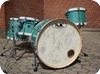 SJC Custom Drums Custom Kit 2008-Green Broken Glass