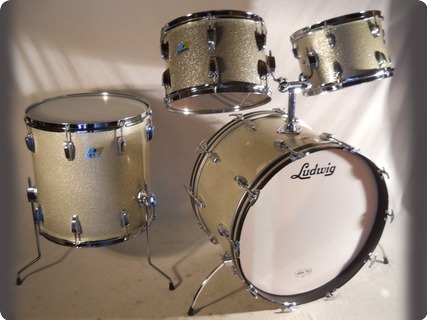 Ludwig Usa Vintage  1970 Silver Sparkle
