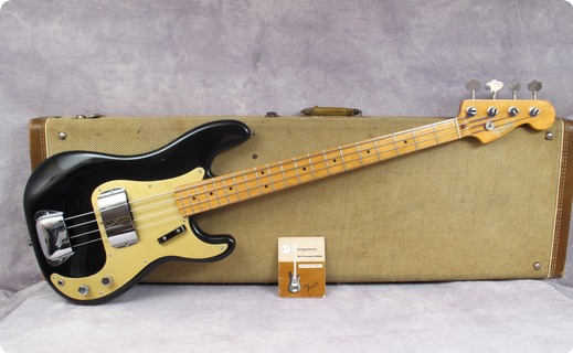 Fender Precision Fullerton Vintage Series 57' 1983 Black Bass For