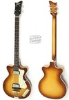 Hofner 5002 Double Cut German Club 2016 Sunburst