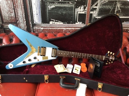 Gibson Benchmark 59 Flying V 2014 Pelham Blue