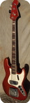Fender-Jazz Bass Custom Color CAR-1968-Candy Apple Red
