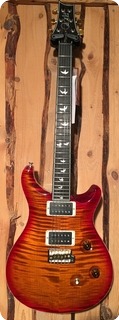 Prs Paul Reed Smith Wood Library Custom 24 Fat Back 2016 Dark Cherry Sunburst 10 Top