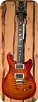 PRS Paul Reed Smith Wood Library Custom 24 FAT BACK 2016 Dark Cherry Sunburst 10 top