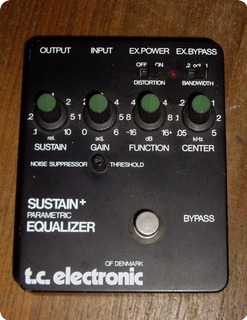 T.c. Electronic Sustain Parametric Equalizer 1980 Black Metal Box