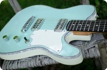 Red Rocket Guitars-Atomic Two Tone-2016-Vintage Mint Cream