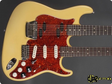 Stevens Guitars ( Fender Custom Shop) Austin Axe   Doubleneck  1983 Olympic White