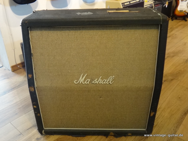 Marshall Model 1982 Bass Cabinet 1970 Black Tolex Basketweave Amp