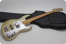 EdwardsESP Jazz Bass 1996 Gold Sparkle