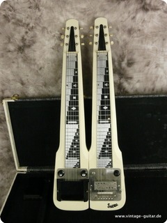 Supro By Valco Double 6 String 1962 White Perloid