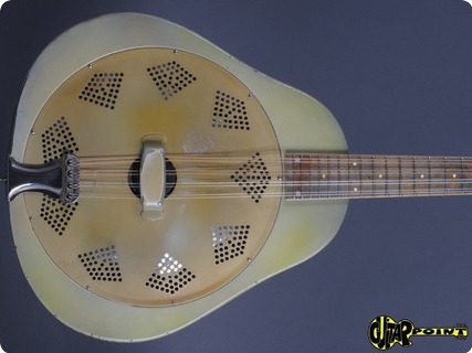 National Triolian Resoantor Mandolin 1930 Palm Tree Motiv