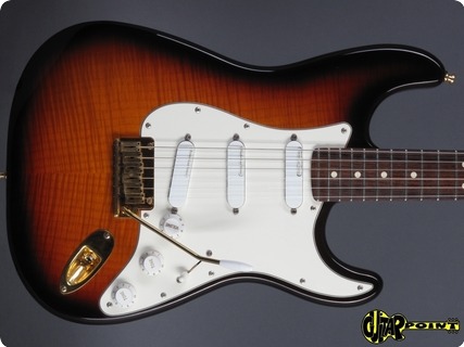 Fender Stratocaster 50th Anniversary Ltd 1996 Sunburst   Flametop